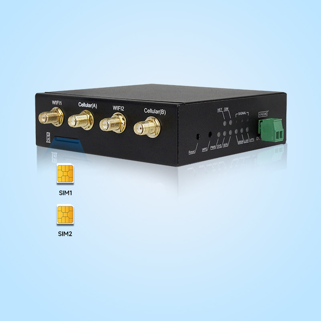 Iot Gateway With Industrial Rtu Function Rs232 Rs485 Serial Port 4G Router Dual Sim Card Compatible Industrial Cellular Router