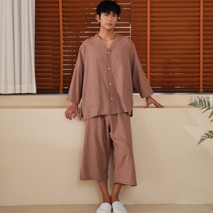 ชุดนวดไทยระดับไฮเอนด์สีน้ำตาล ชุดสูทสปาเพื่อสุขภาพและควา<span class=keywords><strong>ม</strong></span>งา<span class=keywords><strong>ม</strong></span>สำหรับชายและหญิง ชุดนวดเท้า เสื้อผ้าฝ้าย ผ้าขนหนูสำหรับใช้ในบ้าน - Product Image 2