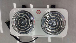 2025 Prix d'Usine 110V 220V Plaque Chauffante à Température Réglable 2000W Cuisinière Électrique Double Brûleur de Comptoir - Product Image 6