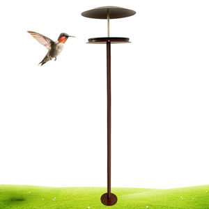Mangeoire à oiseaux robuste JH-Mech pour l'extérieur, facile à nettoyer, en acier corten, pour oiseaux d'extérieur - Product Image 1
