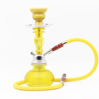 Chicha Métal et Verre Petite Taille Saveur Hookah Vente Chaude en Gros pour Bars et KTV