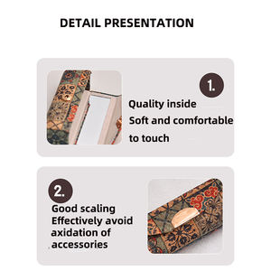 Étui à <span class=keywords><strong>lunettes</strong></span> rétro vintage rectangulaire portable, nouveau, pliable, en liège écologique, semi-rigide, créatif, ensemble d'emballage <span class=keywords><strong>pour</strong></span> <span class=keywords><strong>lunettes</strong></span> en bois - Product Image 3