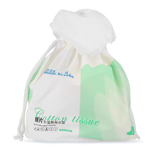 Lingettes en coton Beswell 20cm x 20cm, utilisation sèche et humide, lingettes nettoyantes, paquet individuel - Product Image 1