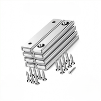 Tailles personnalisées en vrac rectangulaire N52 Aimants en pot en néodyme Conception de contre-alésage avec revêtement en nickel