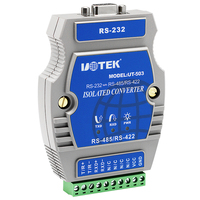 Convertidor Industrial RS232 RS485 RS422 con Aislamiento, Conector Hembra DB9, Adaptador Serial, Protección Contra Sobretensiones ESD, Par Trenzado Blindado