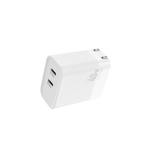 Adaptador de carga rápida de alta potencia GaN, 45W, USB C, PD, 2 puertos, <span class=keywords><strong>cargador</strong></span> portátil para <span class=keywords><strong>Mac</strong></span> book, IPad, teléfono - Product Image 4