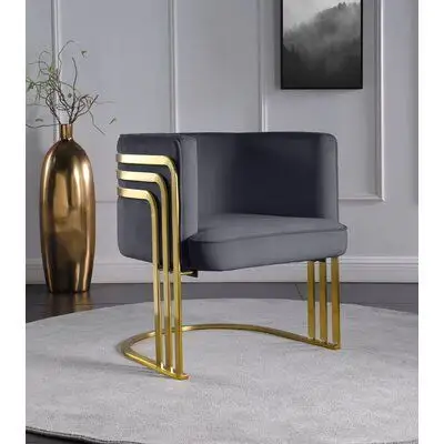 Goedkope Hete Verkoop Hoge Kwaliteit Zware Moderne Luxe Stijl Populaire Metalen Woonkamer Vrijetijdse Fauteuil Fauteuil