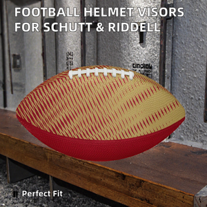 Classic <b>Football</b> with Embossed Pattern and Durable Design <b>Red</b> and Gold Color Scheme - Product Image 2