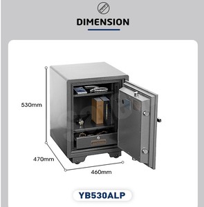 Safewell 1 hora de doble clave de caja de depósito de seguridad caja fuerte a prueba de fuego para el hogar y la Oficina - Product Image 4
