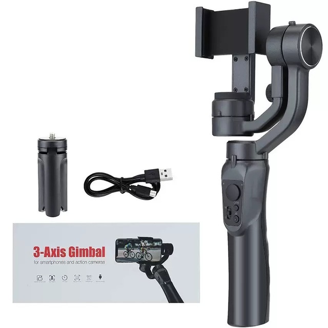 F6 Best Cheap Video Camera Stabilizer Gimbal 3-axis Gimbal Stabilizer for Iphone Handheld Mobile 3 Axis Stable Gimbal