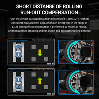 Aligneur de roue automobile WA861 Lite 3D Support multilingue Machine d'alignement à 4 roues pour atelier de pneus