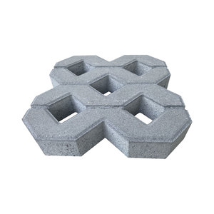 Dalles de stationnement perméables en forme de huit, en béton coloré, pour extérieur, à emboîtement gazonné - Product Image 2