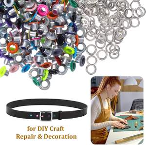 Ojetes Metálicos Redondos de 3mm, Kit de Ojetes Coloridos para Cuero, Tela, Bolsas de Lona y Zapatos, Manualidades con Papel, <span class=keywords><strong>Scrapbooking</strong></span>, Fabricación de Tarjetas - Product Image 3