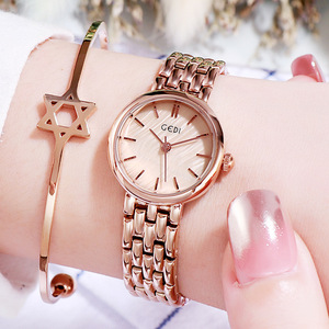 Hot-selling ultra-thin waterproof quartz women's watch for export stylish small dial versatile for students - Product Image 2