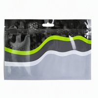 Sachet d'appâts en plastique souple transparent avec fenêtre, fermeture éclair refermable, trou Euro et logo imprimé personnalisé pour hameçons et vers