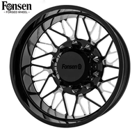 Jantes forgées Fonsen Dually 8x6.5 pour camion, noires usinées 8x200, 8x170, 8x210, 10x225 – Lot de 6 jantes Dually pour Ford F450 et Dodge