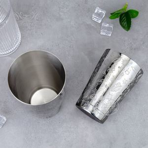 Coctelera Boston de Acero Inoxidable de 850/550 ml con Grabado Tiki Hawaiano y Logotipo Personalizado, Herramientas para Mezclar Bebidas y Cócteles - Product Image 3