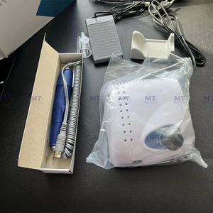 दंत मजबूत कार्बन ब्रश पॉलिशिंग मशीन और एक हैंडपीस 210 + 105l डेन्चर चीन में बने पैर पेडल के साथ नक्काशी - Product Image 5