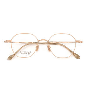 Monturas de Gafas Octogonales de Titanio 6016 Unisex Ligeras con Lentes de Resina Hechas en Shenzhen - Product Image 1