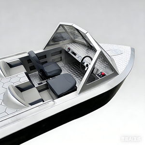 Jet-boat familial électrique <span class=keywords><strong>en</strong></span> aluminium personnalisé à 4 places, spécialisé dans les sports nautiques, fabriqué sur mesure par l'usine OEM ODM - Product Image 3
