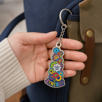 Porte-clés en émail de forme personnalisée, alliage de zinc, porte-clés en métal irrégulier, logo promotionnel, porte-clés souvenir, étiquette métallique pour cadeau
