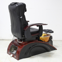 Fauteuil de pieds électrique pour pédicure, siège de luxe personnalisé en cuir véritable, Design de sortie d'eau automatique, haut de gamme, Salon de beauté en cristal européen