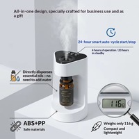 Diffuseur de parfum à froid sans eau pour huiles essentielles pures - Diffuseur silencieux pour voiture avec une capacité de plus de 200 ml et un faible niveau sonore de 30 dB