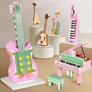 ชุดตัวต่อบล็อกดนตรี รุ่น 00942-7 สำหรับเด็ก ประกอบเป็น<span class=keywords><strong>เปีย</strong></span><span class=keywords><strong>โน</strong></span> กีตาร์ ใช้กับตัวต่อขนาดเล็กได้ เหมาะเป็นของขวัญสำหรับเด็กผู้หญิง - Product Image 3