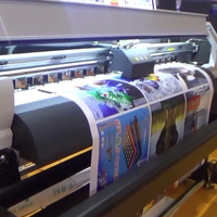 Imprimante jet d'encre éco-solvant automatique Heyme XP600 1,8 m de largeur, contrôle Android, pour T-shirts et papier, Nouvelle, Garantie 1 an, Vente en gros