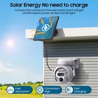 Ubox Solar Outdoor Security Camera 6MP 12x Zoom PTZ PIR Alarm Tracking Night Vision Cloud Storage WIFI 4G