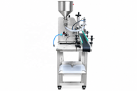 Machine de remplissage automatique à buse unique pour bouteilles de lotion, sauce tomate, beurre de cacahuète, crèmes épaisses et pâtes, flacons en verre