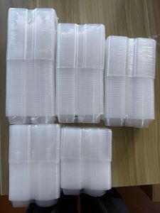 Contenants carrés en plastique à double compartiment pour condiments, 20 pièces, avec couvercles, design <span class=keywords><strong>vent</strong></span>, pour snacks, sauces et accompagnements (vente transfrontalière) - Product Image 6