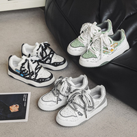Greatshoes Nouveau style de baskets assorties pour couple, baskets roses pour femmes, chaussures décontractées pour femmes, baskets tendance printemps