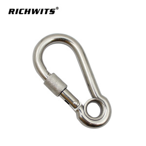 Açılış anahtar-kilit karabina Metal marin donanımı dışında yaylı kanca paslanmaz çelik - Product Image 3