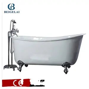 Hot Selling Bathroom sanitary ware store Swedish Slipper Freestanding cast iron Bath Tub my home