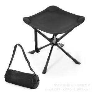 Outdoor <b>Folding</b> Aluminum Alloy <b>Stool</b> Square 48x48x56cm Foldable Camping Fishing Chair - Product Image 5