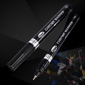 Cadeau promotionnel argent Chrome peinture <span class=keywords><strong>marqueur</strong></span> <span class=keywords><strong>effet</strong></span> <span class=keywords><strong>miroir</strong></span> marqueurs stylos pour métal plastique noir carte-ensemble emballage - Product Image 6