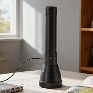 웨이다시 ABS 전자 디스플레이 충전식 휴대용 방수 토치 라이트 장거리 강력 LED 손전등 - Product Image 2