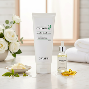Crème de soin absolue OR`JADE 240ml, beurre de karité, vitamine E, acide hyaluronique, anti-rides, nourrissante, raffermissante, hydratante, pour tous types de peau - Product Image 3