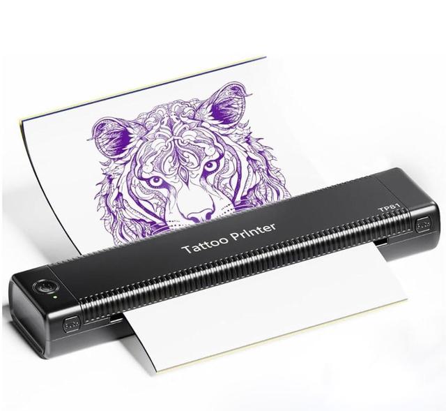 Phomemo Wireless Portable Printer Inkless Tattoo Printer A4 Mini Thermal Printer Tattoo Transfer Machine for Business/Tattooing