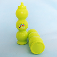 Bouteille d'eau en plastique personnalisable avec logo, best-seller, bouteille d'eau de sport en PE de 1 l, bouteille d'eau motivante