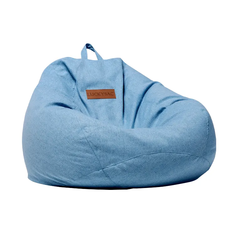 도매 Luckysac 편안한 대형 XXL 크기 거실 소파 코너 콩 가방 의자 Sitzsack Pouf 의자 Beanbag 퍼프