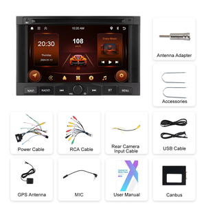 วิทยุติดรถยนต์ Podofo 7 นิ้ว 2+64G 1 DIN ระบบ Android รองรับ Carplay & Android Auto สำหรับรถยนต์ PEUGEOT 3008 5008 Partner CITROEN Berlingo ปี 2010-2016 - Product Image 6