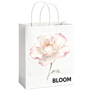 Logotipo personalizado Eco-Friendly Kraft Bolsas de compras para comida para llevar Ropa/Zapatos Almacenamiento Laminación Impresión - Product Image 6