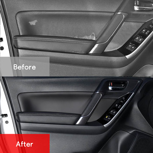 Subaru Forester <b>Door</b> <b>Trim</b> Kit Artificial Leather 2014-2018 Adhesive Installation Interior Panel Modification - Product Image 2
