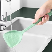 Set Peralatan Dapur Silikon Anti Lengket 14 Buah Grosir, Termasuk Sendok Sup, Saringan, Kuas