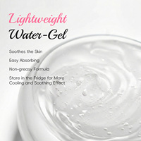 LAIKOU Sakura & Aloe Vera Gel Pelembap 50g Gel Wajah Melembapkan dan Menenangkan untuk Semua Jenis Kulit, Digunakan di Malam Hari