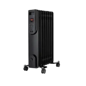 Calefacción eléctrica portátil para el hogar, calentador de aceite usado con pantalla LED, 3 Ajustes de calor para invierno