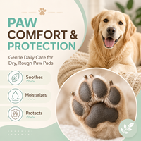 Paw Soother Le baume écologique pour pattes de chien protège et guérit les coussinets de pattes craquelés secs