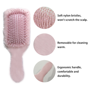 Creative peluche <span class=keywords><strong>air</strong></span> bag peigne nylon poils hiver dame cuir chevelu méridiens peigne simple mignon couleur bonbon coussin d'<span class=keywords><strong>air</strong></span> peigne - Product Image 6